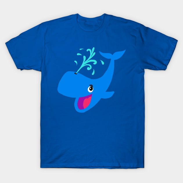 Happy whale! T-Shirt by wolfmanjaq